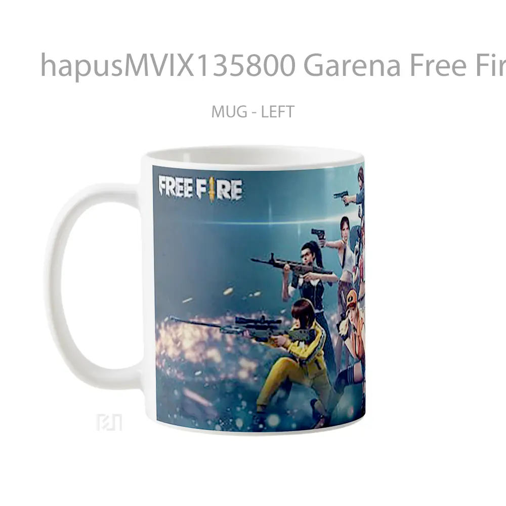 Mug Garena Free Fire V1 Cangkir Gamer - All-side / Desain