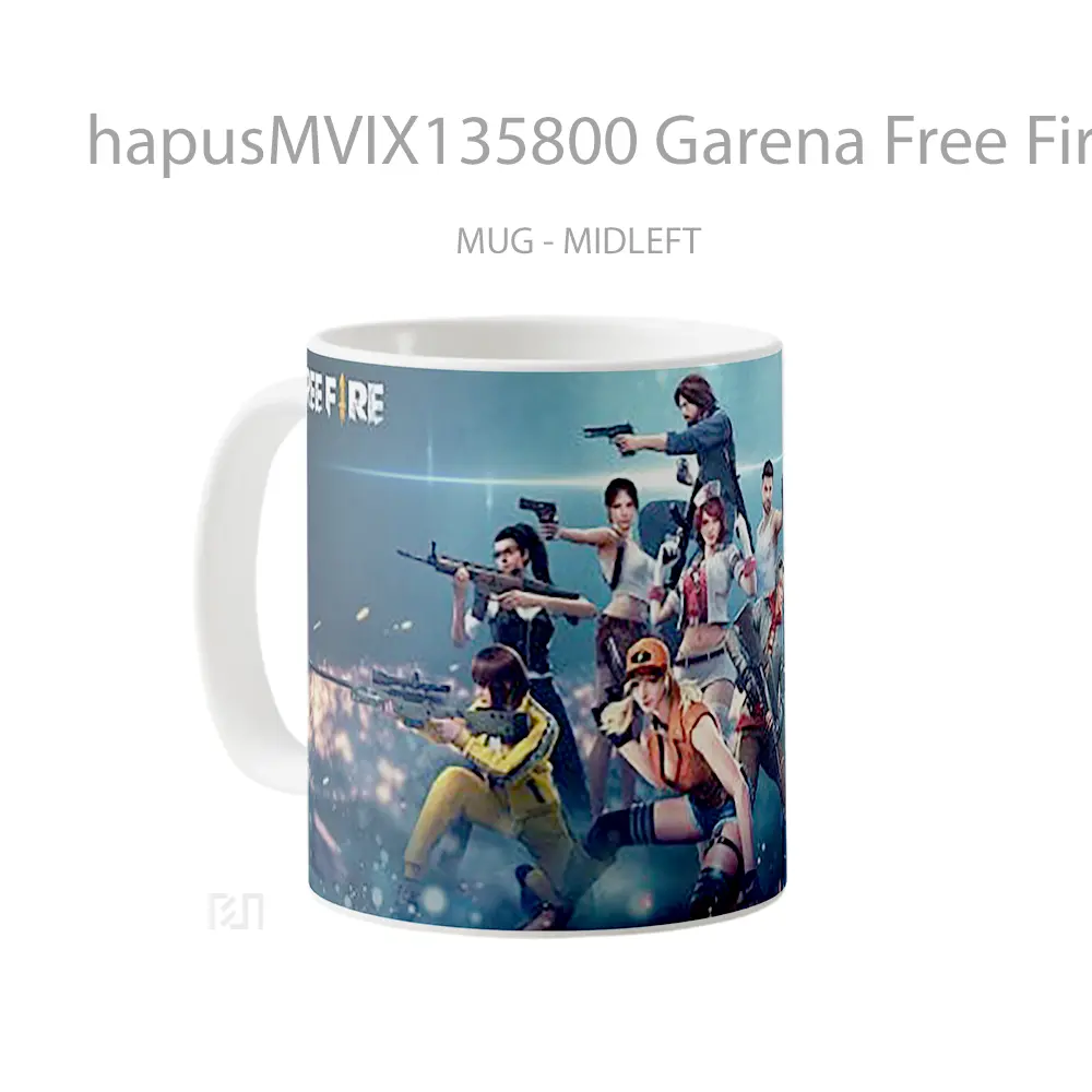 Mug Garena Free Fire V1 Cangkir Gamer - All-side / Desain