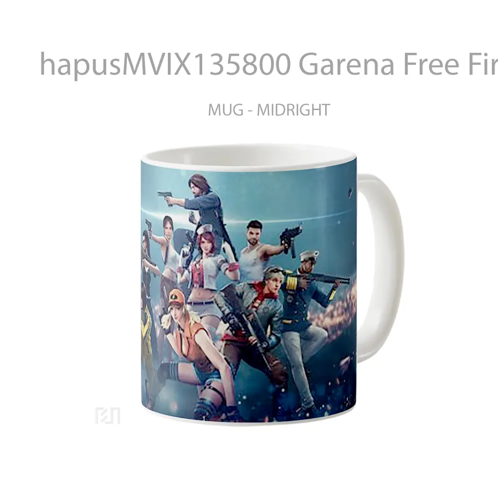 Mug Garena Free Fire V1 Cangkir Gamer - All-side / Desain