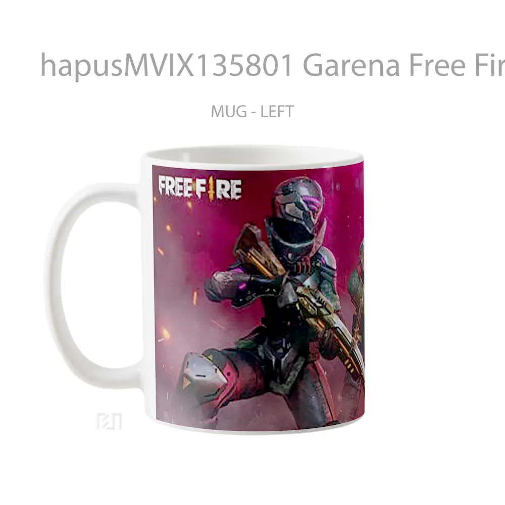 Mug Garena Free Fire V2 Cangkir Gamer - All-side / Desain