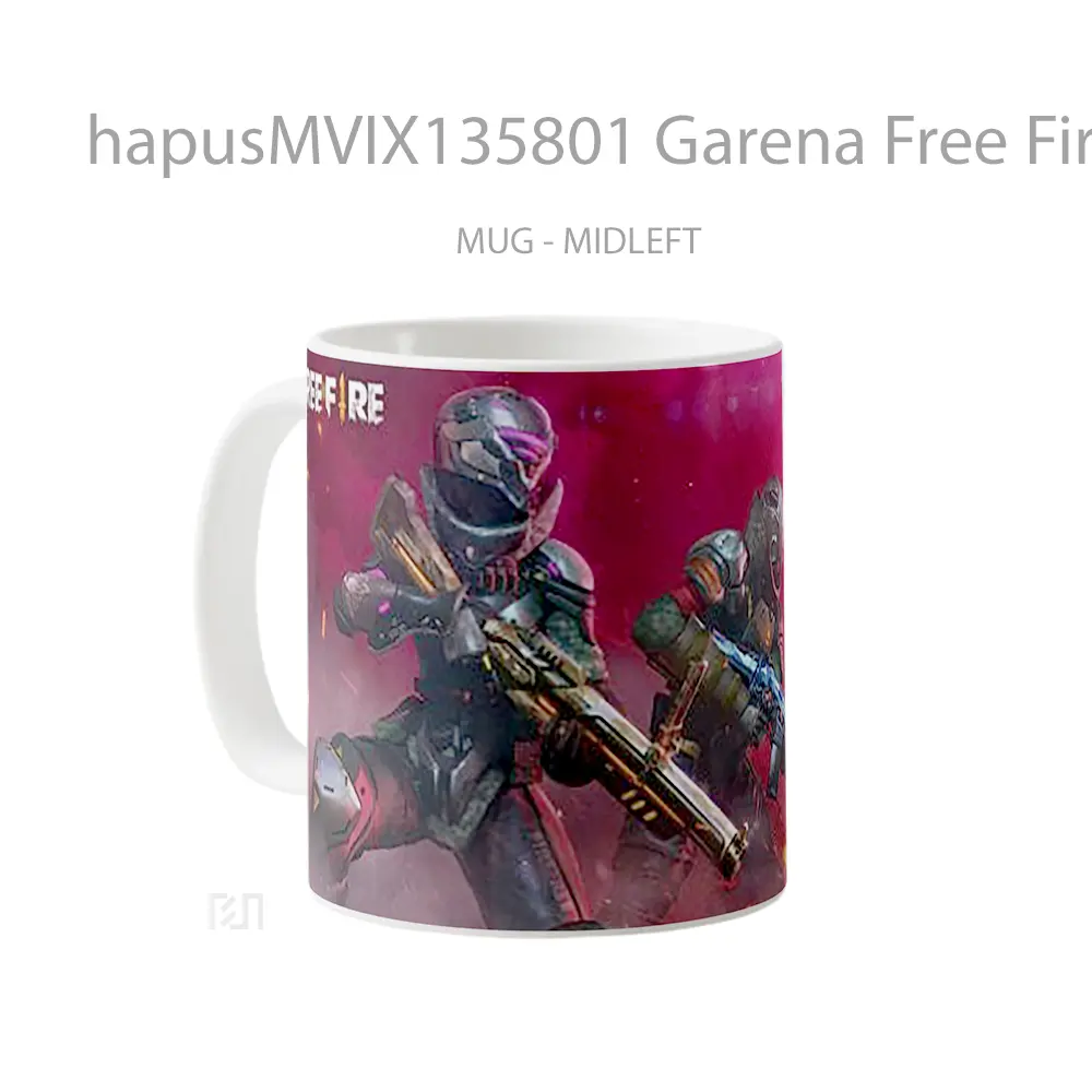 Mug Garena Free Fire V2 Cangkir Gamer - All-side / Desain