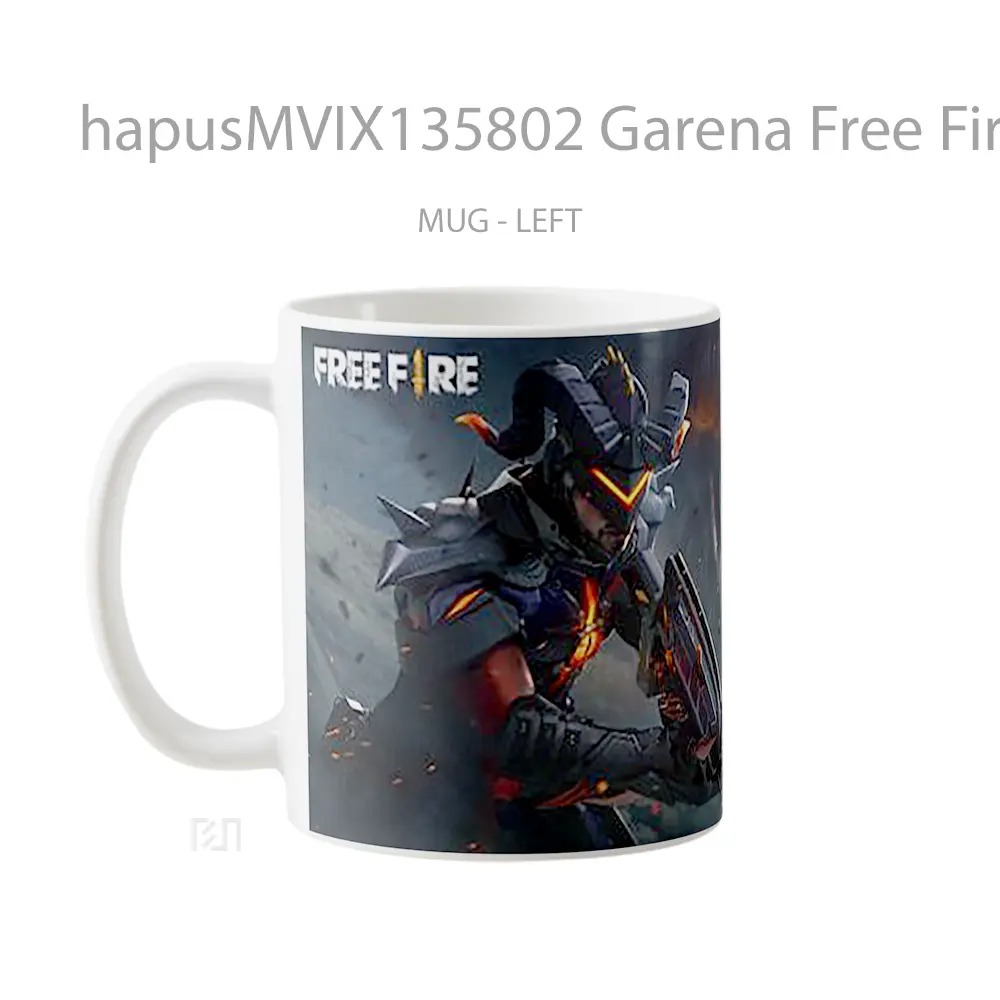 Mug Garena Free Fire V3 Cangkir Gamer - All-side / Desain