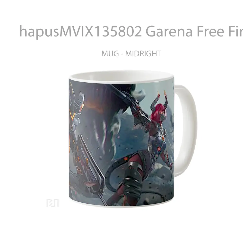 Mug Garena Free Fire V3 Cangkir Gamer - All-side / Desain