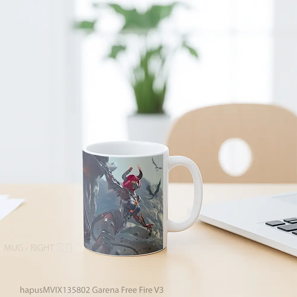 Mug Garena Free Fire V3 Cangkir Gamer - All-side / Desain