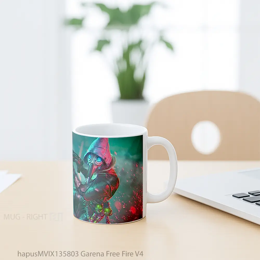 Mug Garena Free Fire V4 Cangkir Gamer - All-side / Desain
