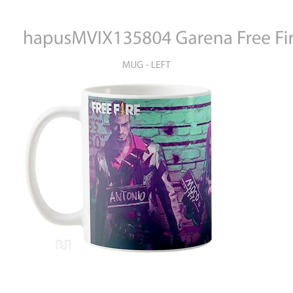Mug Garena Free Fire V5 Cangkir Gamer - All-side / Desain