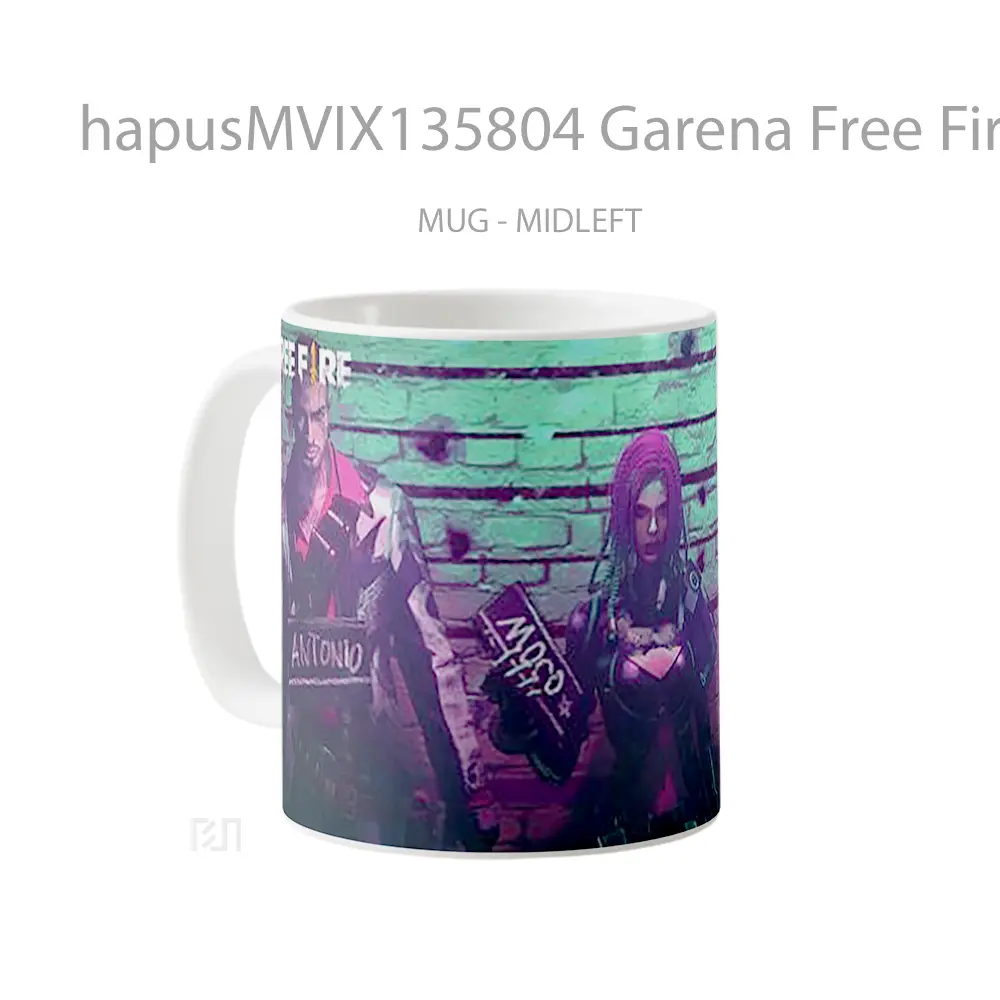 Mug Garena Free Fire V5 Cangkir Gamer - All-side / Desain