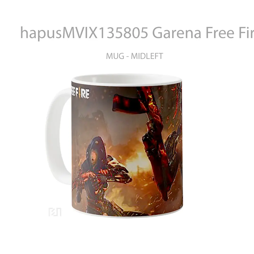Mug Garena Free Fire V6 Cangkir Gamer - All-side / Desain