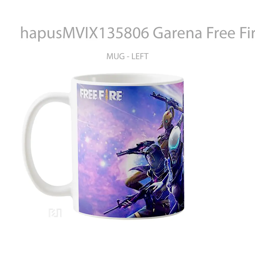 Mug Garena Free Fire V7 Cangkir Gamer - All-side / Desain