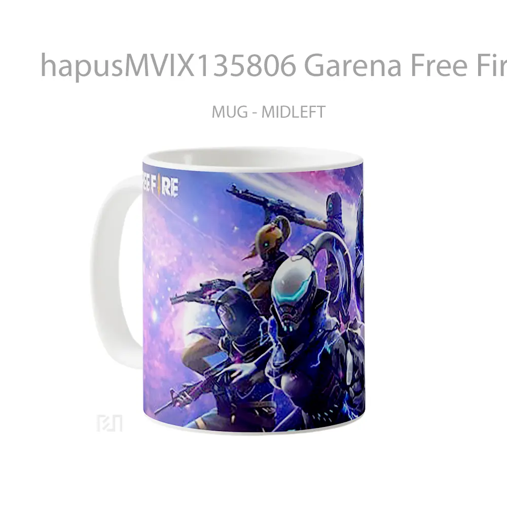 Mug Garena Free Fire V7 Cangkir Gamer - All-side / Desain