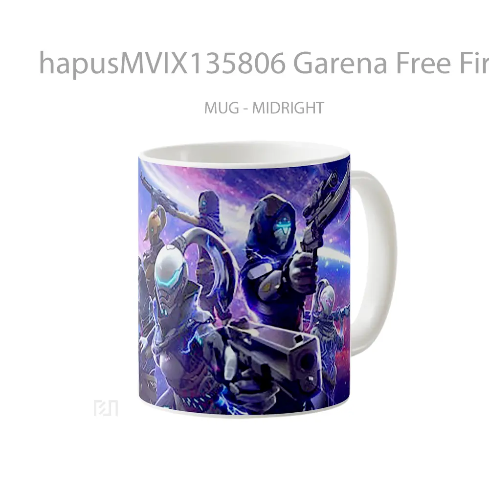 Mug Garena Free Fire V7 Cangkir Gamer - All-side / Desain