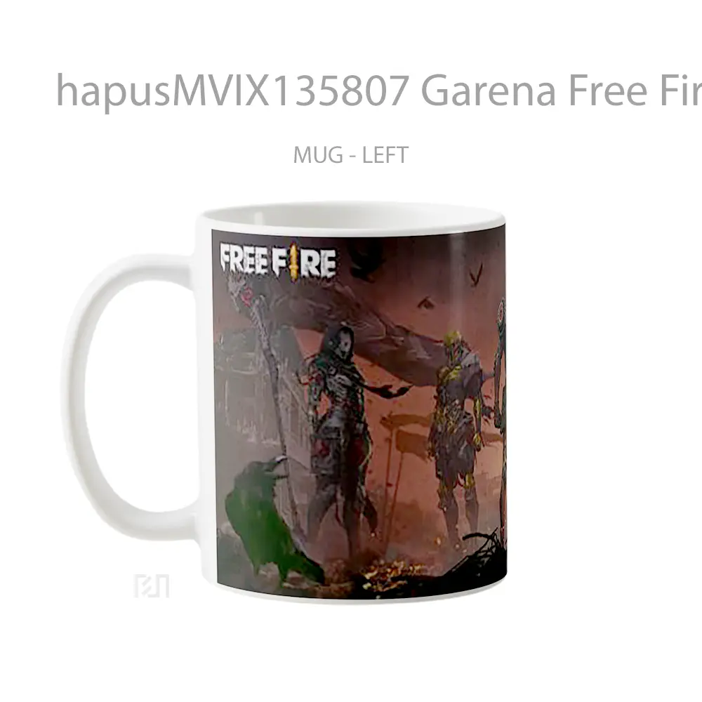 Mug Garena Free Fire V8 Cangkir Gamer - All-side / Desain