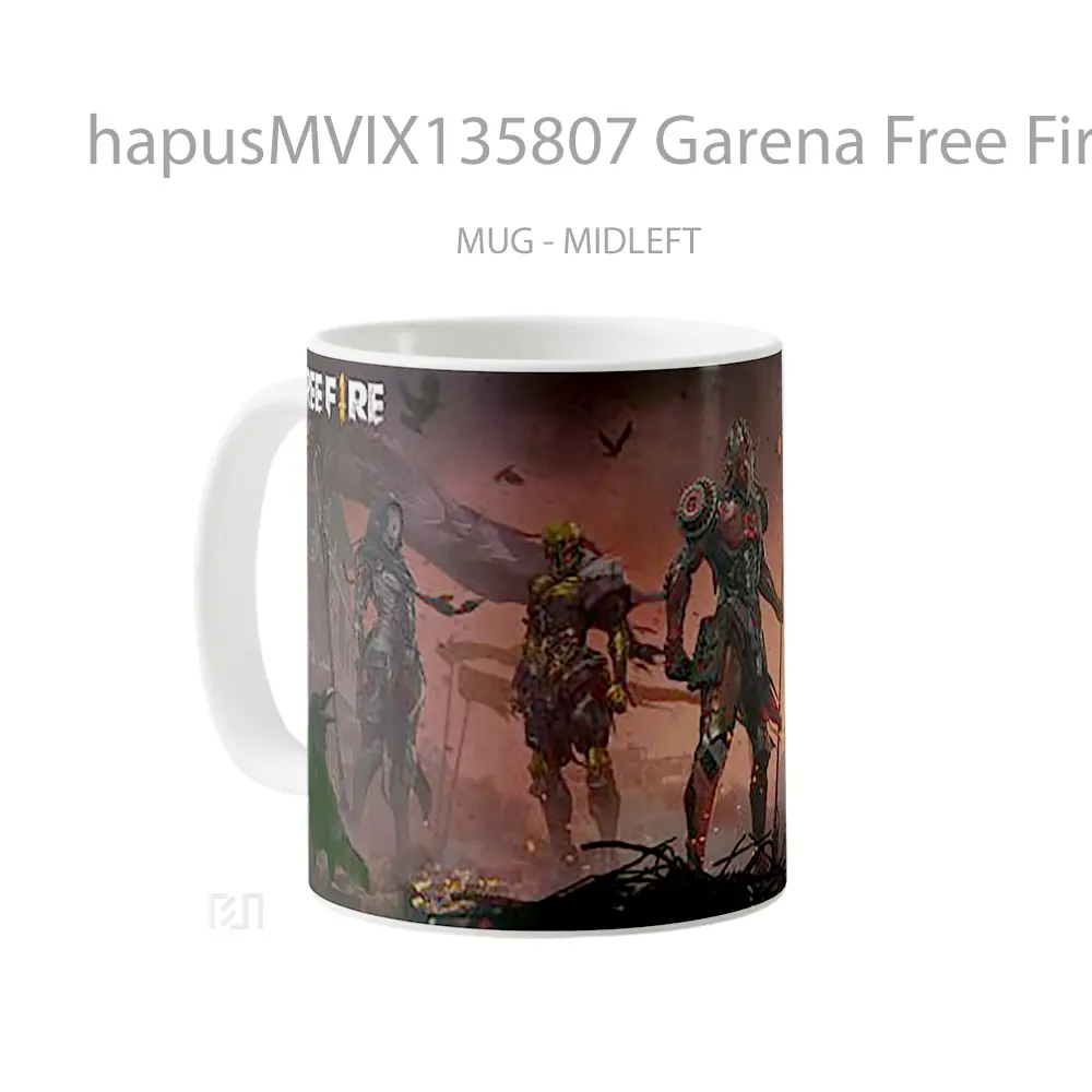 Mug Garena Free Fire V8 Cangkir Gamer - All-side / Desain