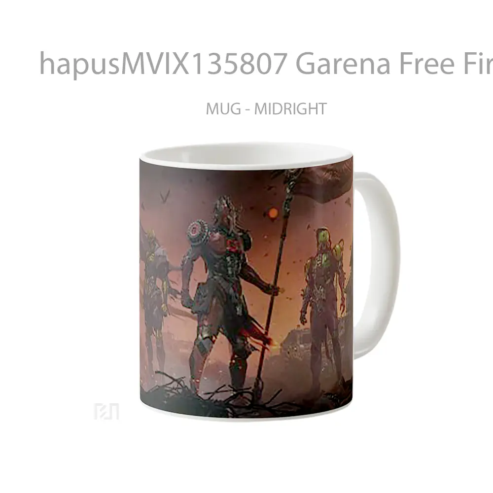 Mug Garena Free Fire V8 Cangkir Gamer - All-side / Desain
