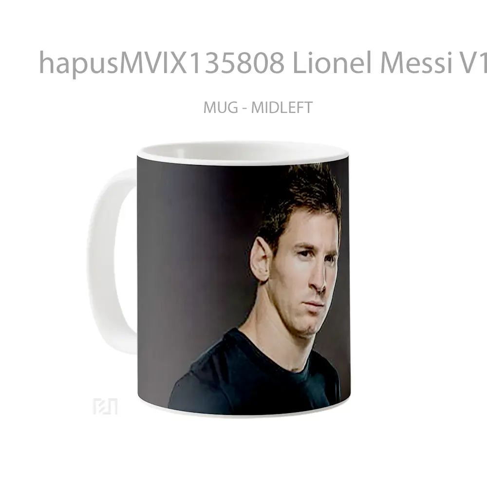 Mug Lionel Messi V1 Gelas Keramik Unik - All-side / Desain