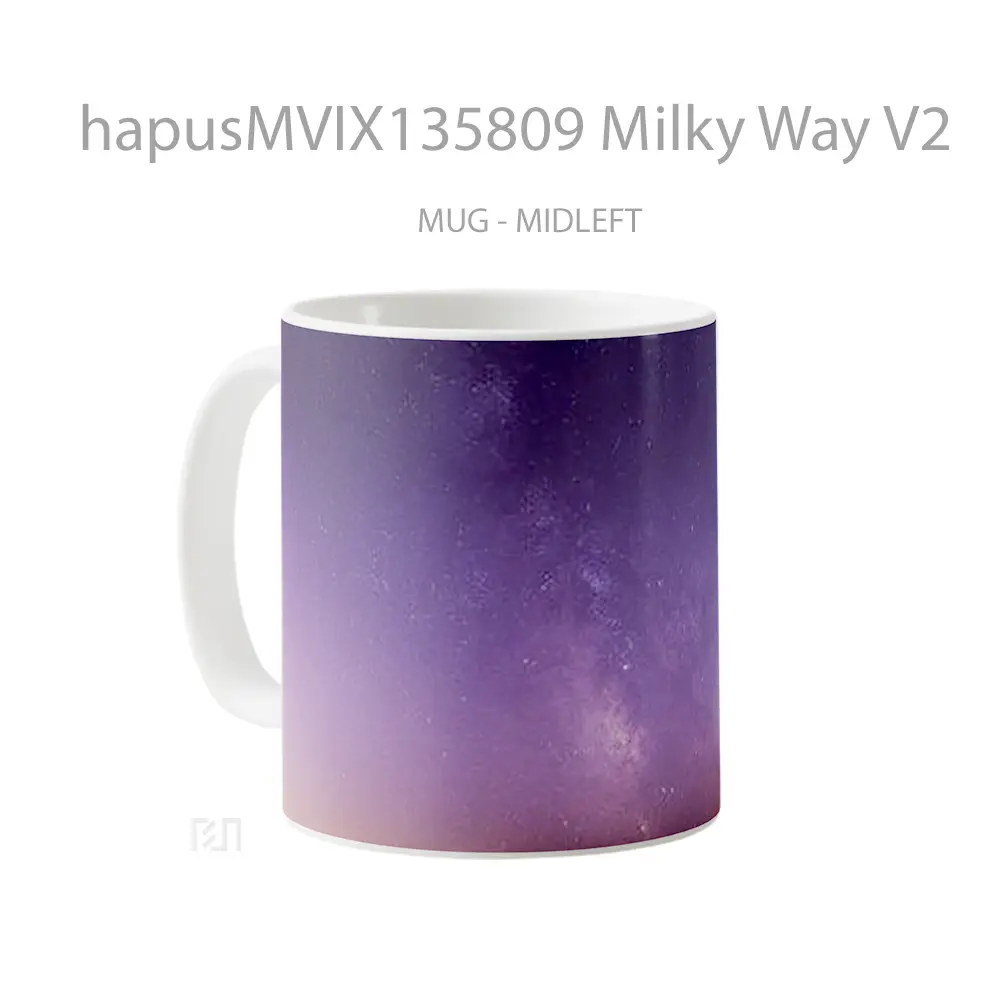 Mug Milky Way V2 Gelas Astronomi - All-side / Desain