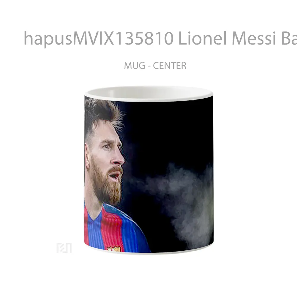 Mug Lionel Messi Barcelona V1 Gelas Keramik Unik