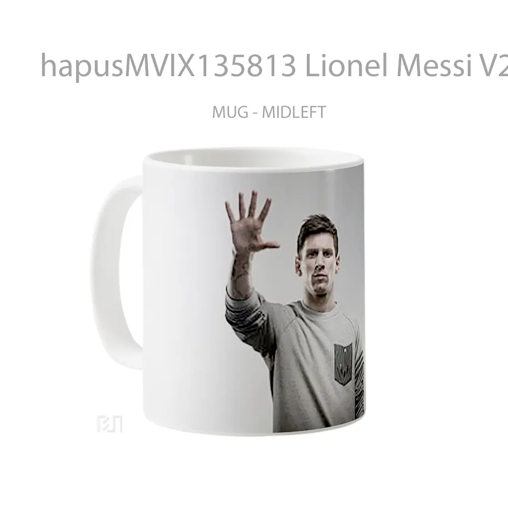 Mug Lionel Messi V2 Gelas Keramik Unik - All-side / Desain