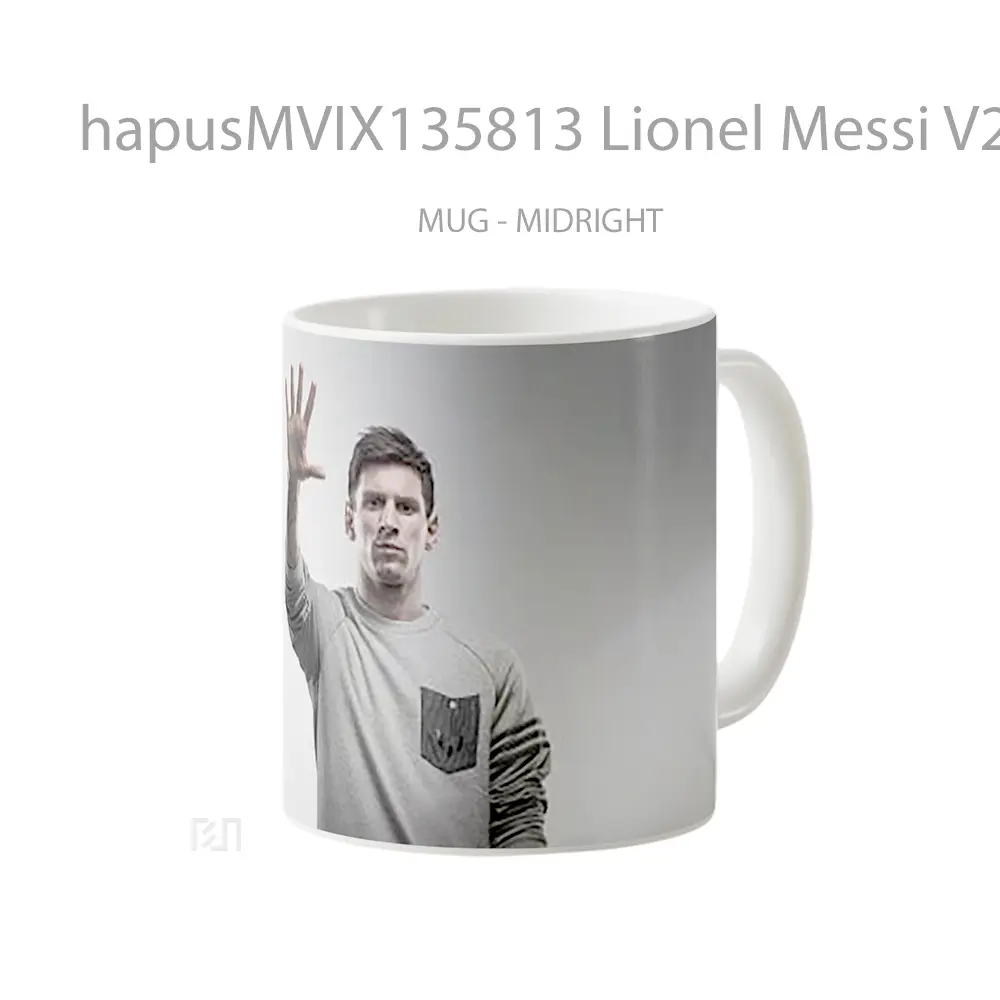 Mug Lionel Messi V2 Gelas Keramik Unik - All-side / Desain
