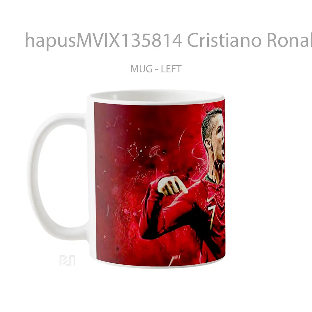 Mug Cristiano Ronaldo Portugal National Team Gelas Keramik Unik - All-side / Desain