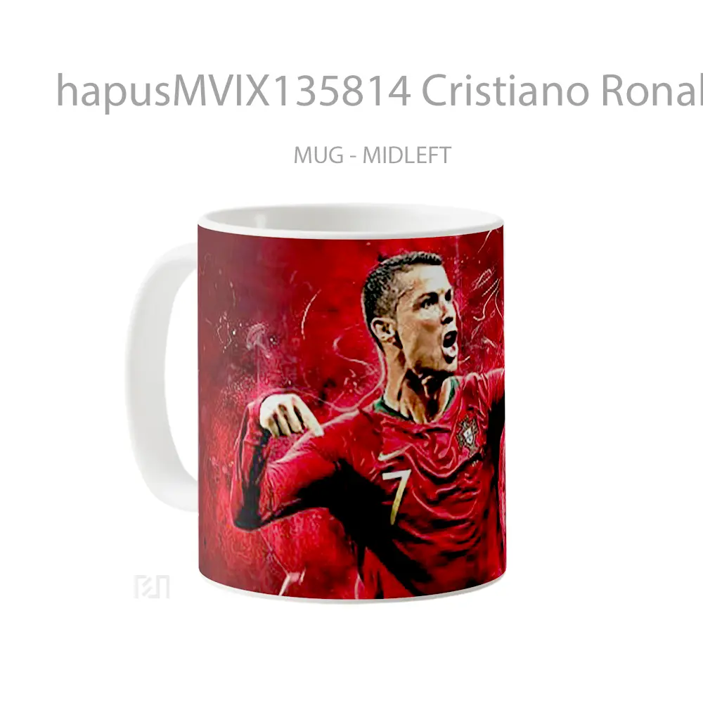 Mug Cristiano Ronaldo Portugal National Team Gelas Keramik Unik - All-side / Desain