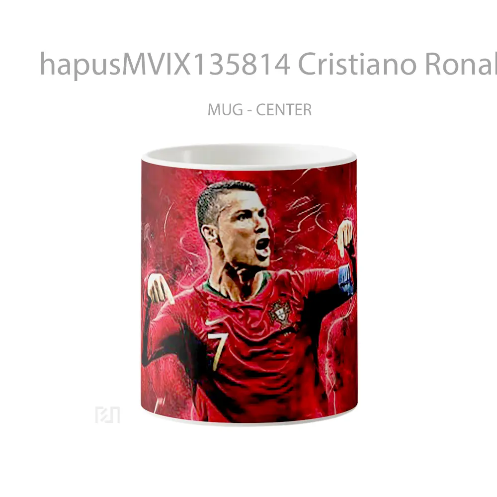 Mug Cristiano Ronaldo Portugal National Team Gelas Keramik Unik