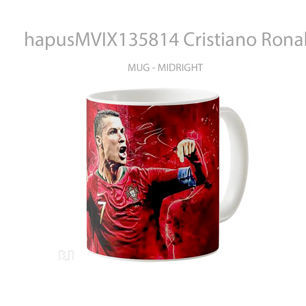 Mug Cristiano Ronaldo Portugal National Team Gelas Keramik Unik - All-side / Desain