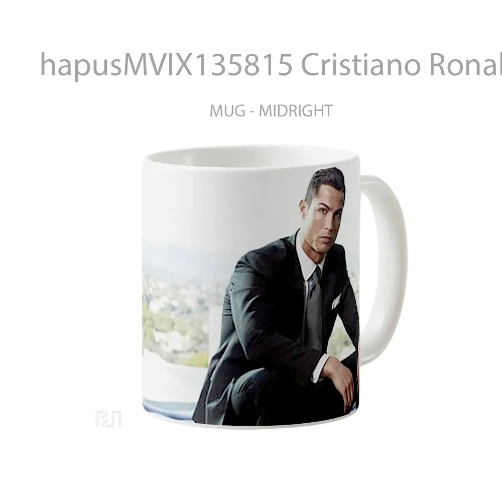 Mug Cristiano Ronaldo V5 Gelas Keramik Unik - All-side / Desain