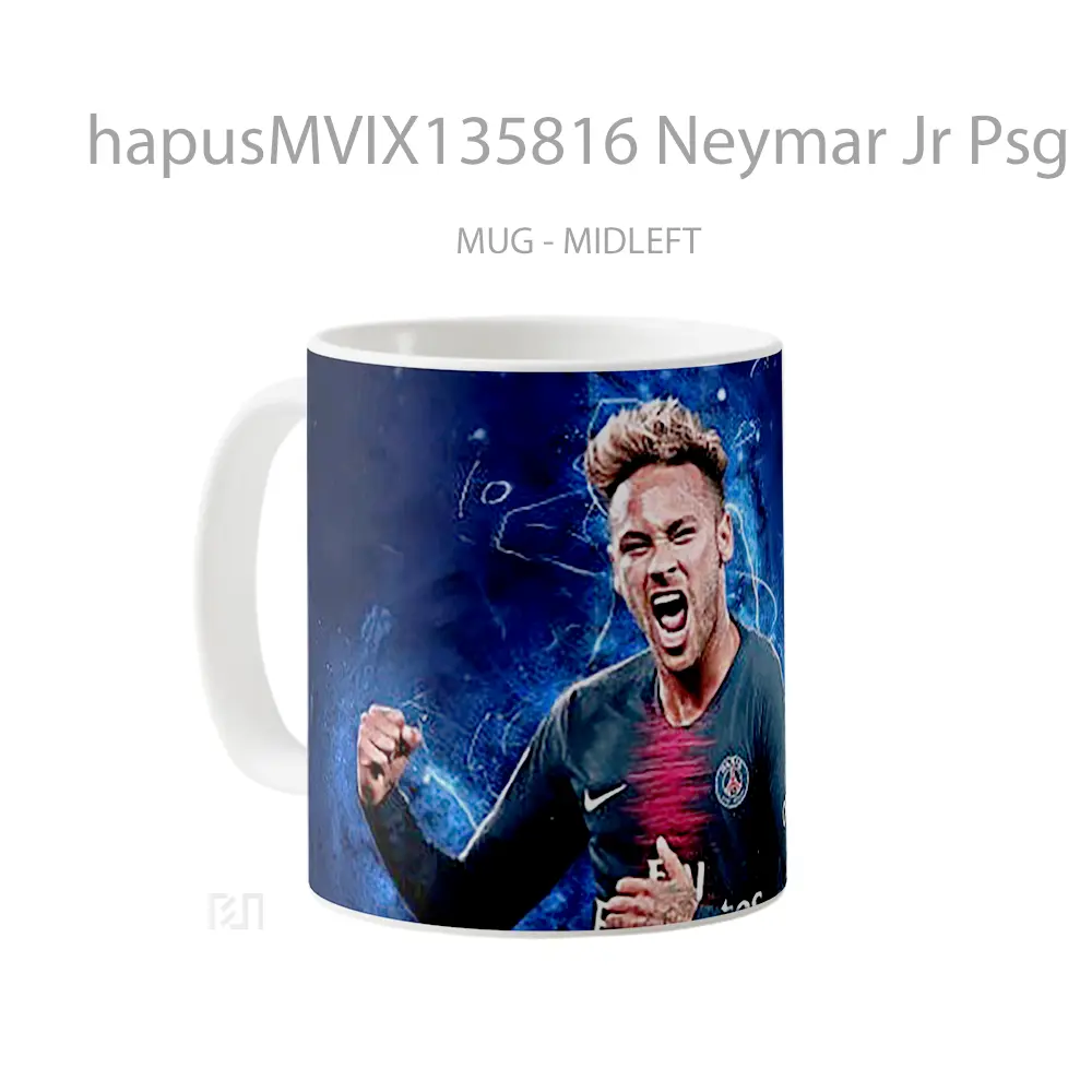 Mug Neymar Jr Psg Gelas Keramik Unik - All-side / Desain