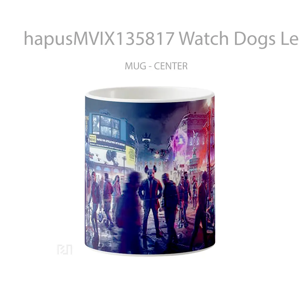 Mug Watch Dogs Legion Characters Masks V1 Gelas Hewan Lucu
