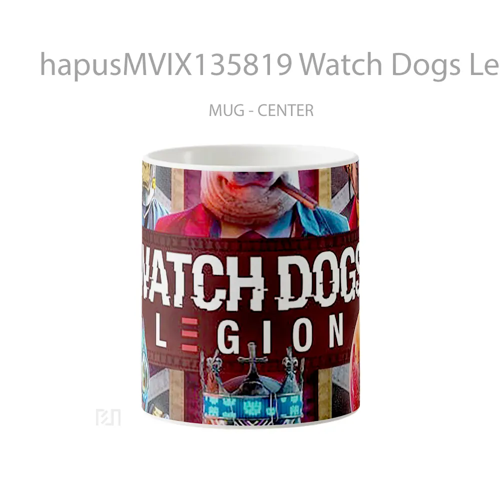Mug Watch Dogs Legion Characters Masks V3 Gelas Hewan Lucu