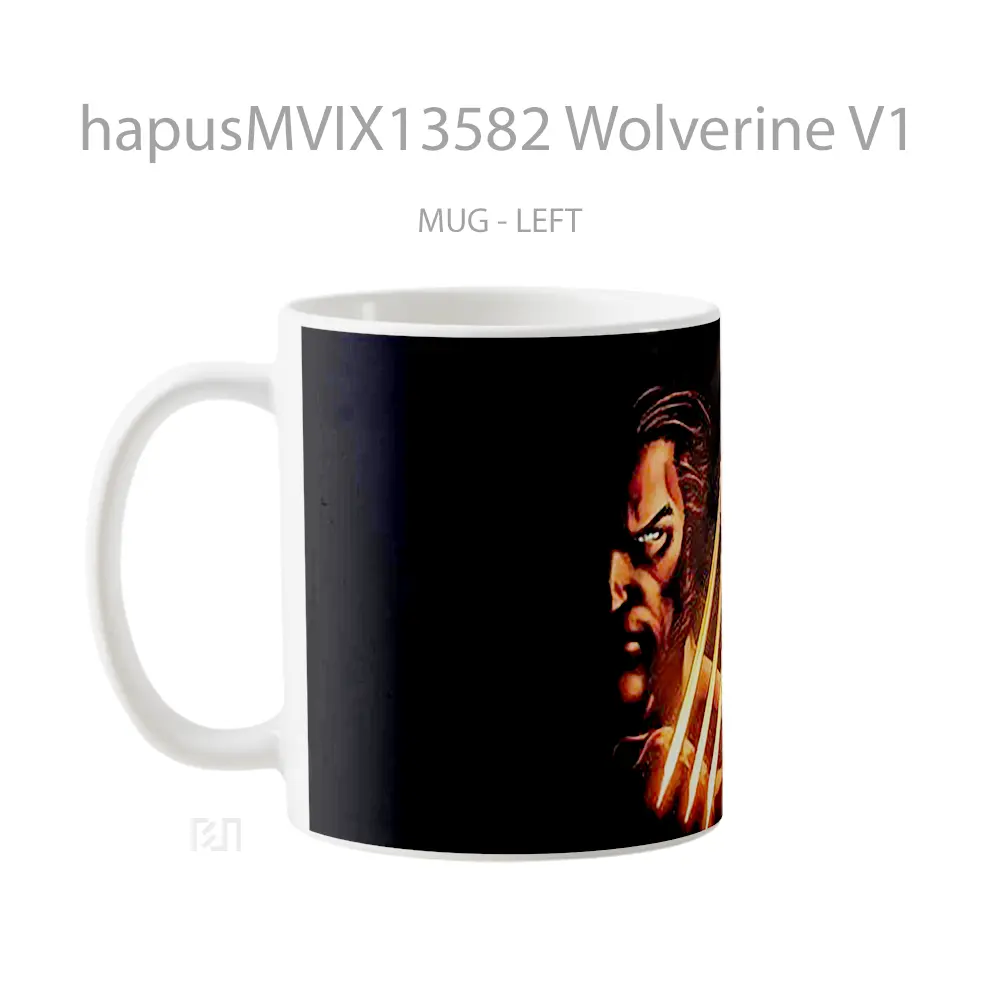 Mug Wolverine V1 Gelas Superhero - All-side / Desain