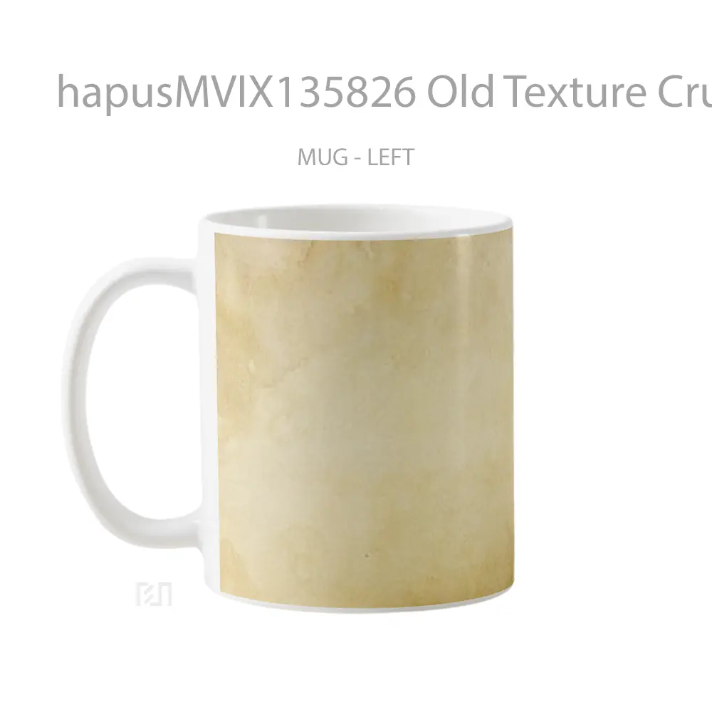 Mug Old Texture Crumpled Brown Paper V2 Gelas Keramik Unik - All-side / Desain