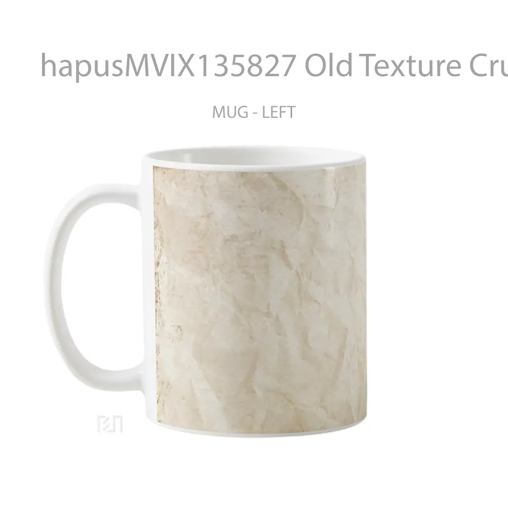 Mug Old Texture Crumpled Brown Paper V3 Gelas Keramik Unik - All-side / Desain