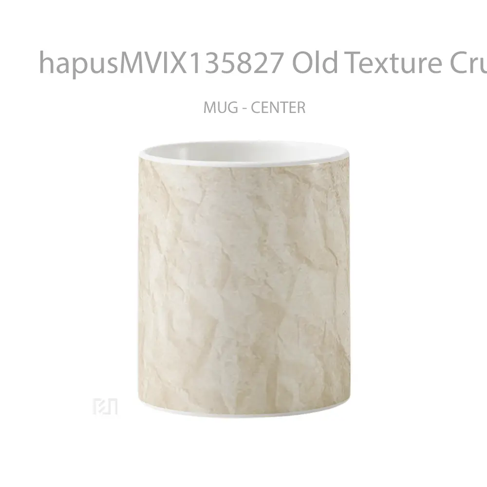 Mug Old Texture Crumpled Brown Paper V3 Gelas Keramik Unik