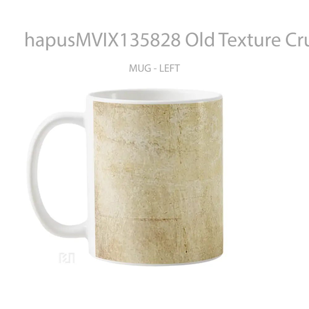 Mug Old Texture Crumpled Brown Paper V4 Gelas Keramik Unik - All-side / Desain