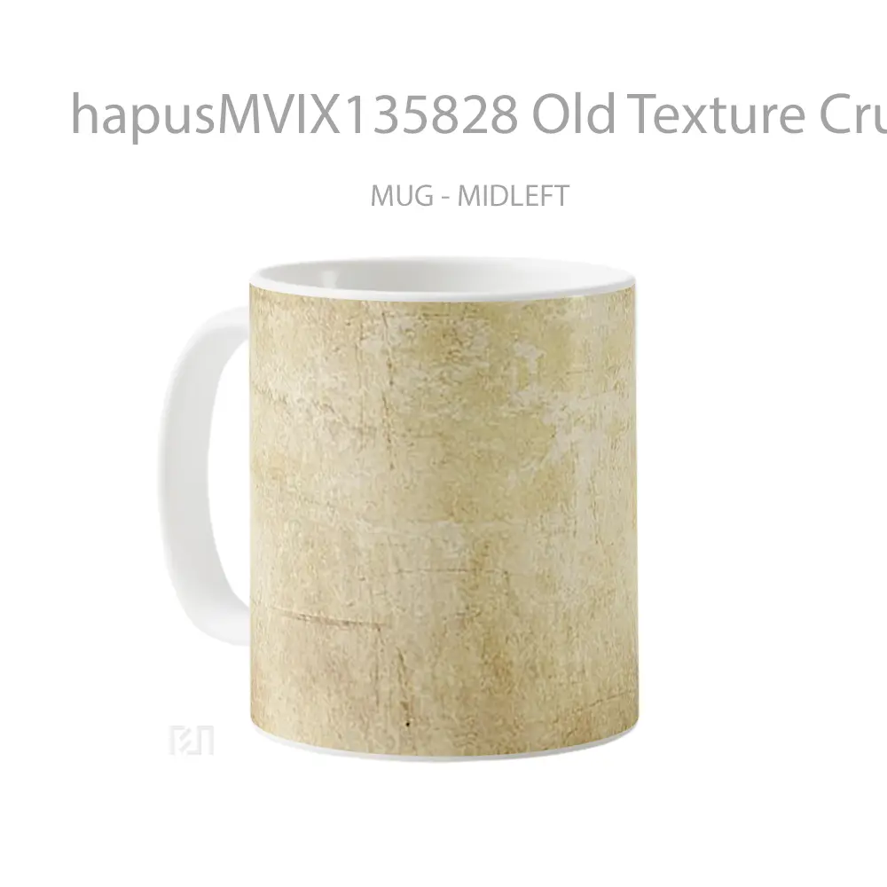 Mug Old Texture Crumpled Brown Paper V4 Gelas Keramik Unik - All-side / Desain