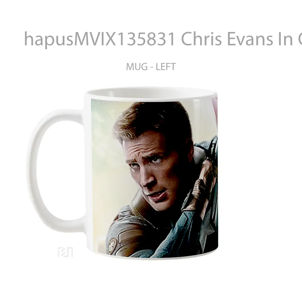 Mug Chris Evans In Capitan America The Winter Soldier Gelas Superhero - All-side / Desain