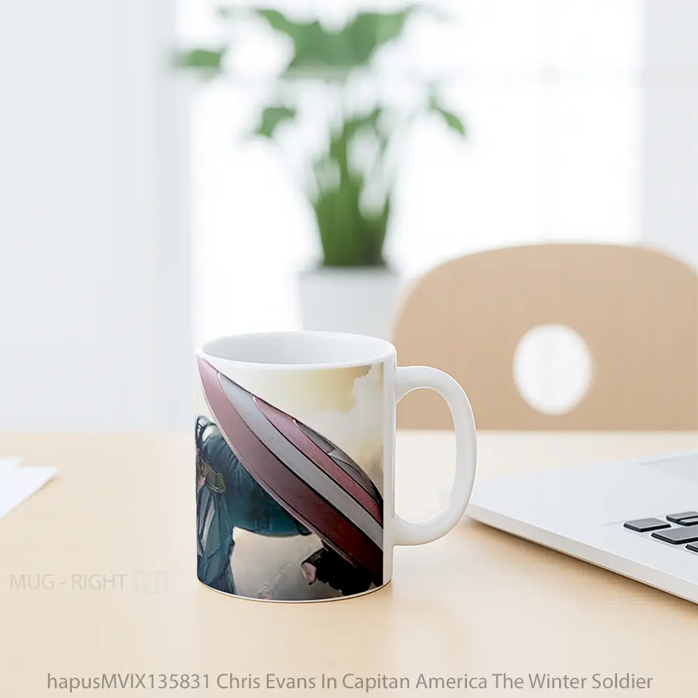 Mug Chris Evans In Capitan America The Winter Soldier Gelas Superhero - All-side / Desain