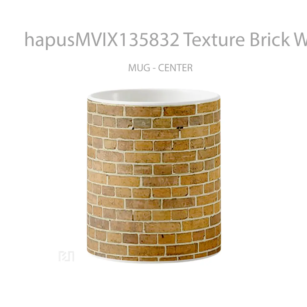Mug Texture Brick Wall V1 Gelas Keramik Unik