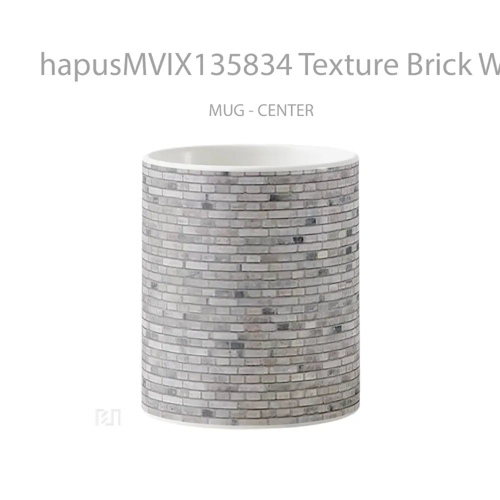 Mug Texture Brick Wall V3 Gelas Keramik Unik