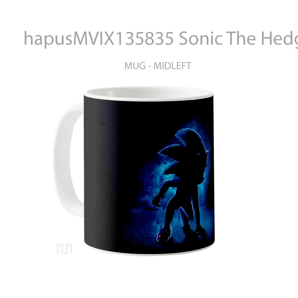 Mug Sonic The Hedgehog Movie V1 Gelas Keramik Unik - All-side / Desain