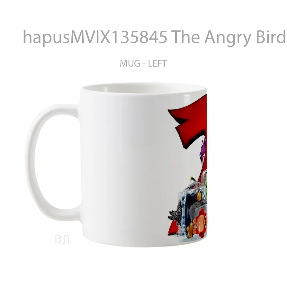 Mug The Angry Birds Movie 2 V8 Gelas Hewan Lucu - All-side / Desain