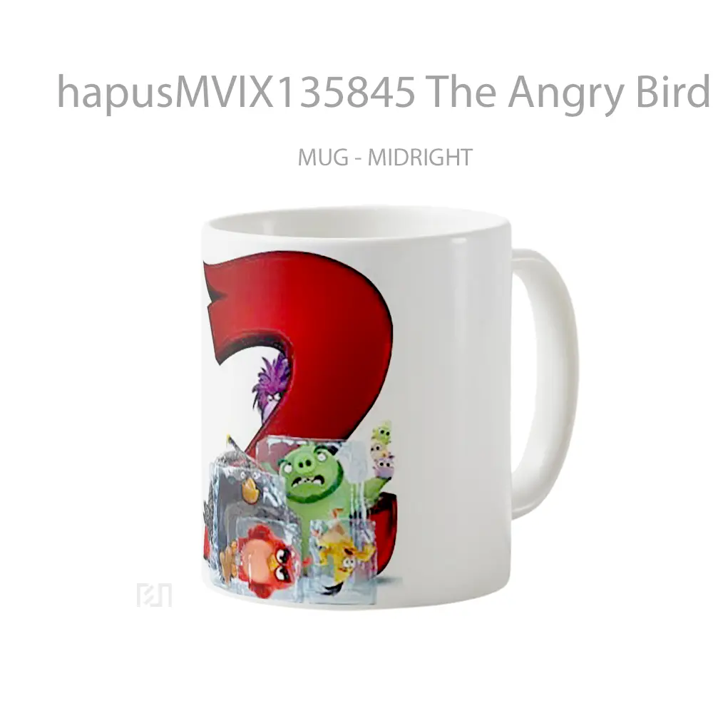 Mug The Angry Birds Movie 2 V8 Gelas Hewan Lucu - All-side / Desain