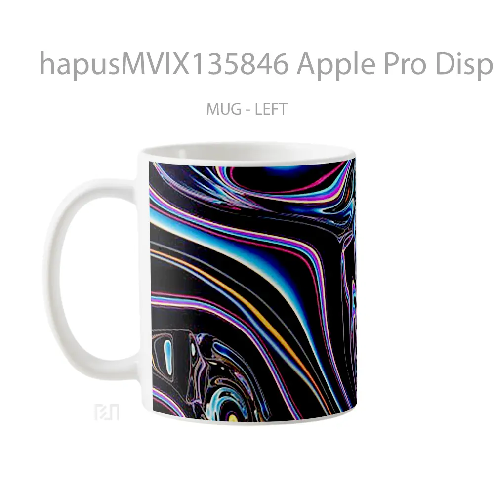 Mug Apple Pro Display Xdr Abstract V1 Gelas Seni Modern - All-side / Desain