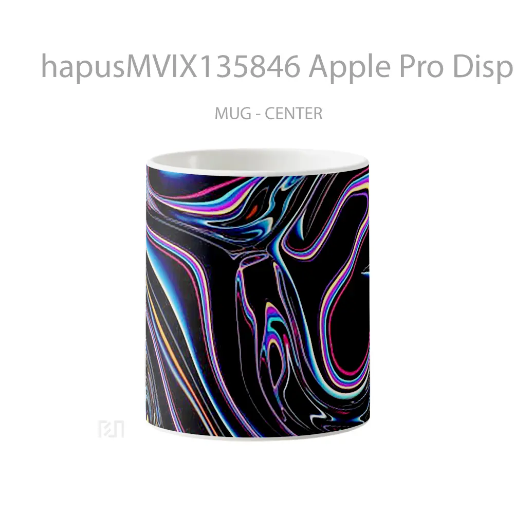 Mug Apple Pro Display Xdr Abstract V1 Gelas Seni Modern