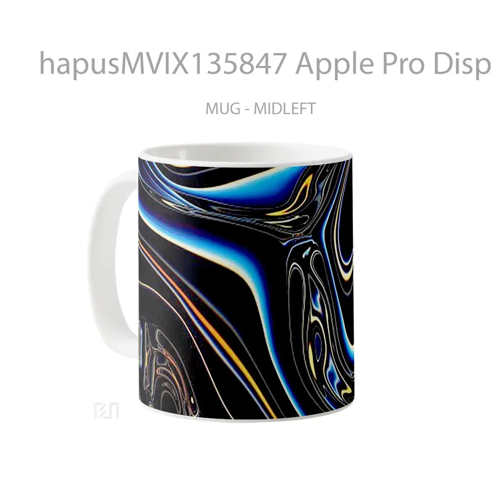 Mug Apple Pro Display Xdr Abstract V2 Gelas Seni Modern - All-side / Desain