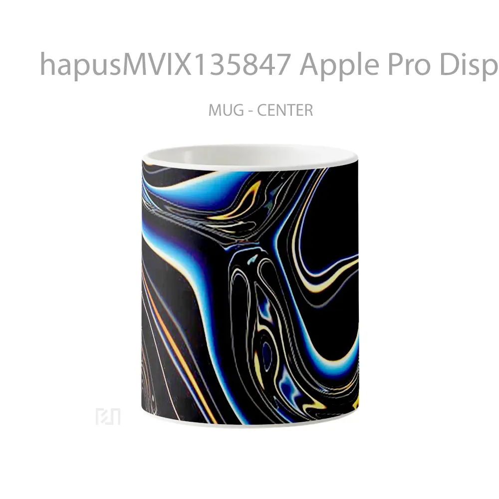 Mug Apple Pro Display Xdr Abstract V2 Gelas Seni Modern