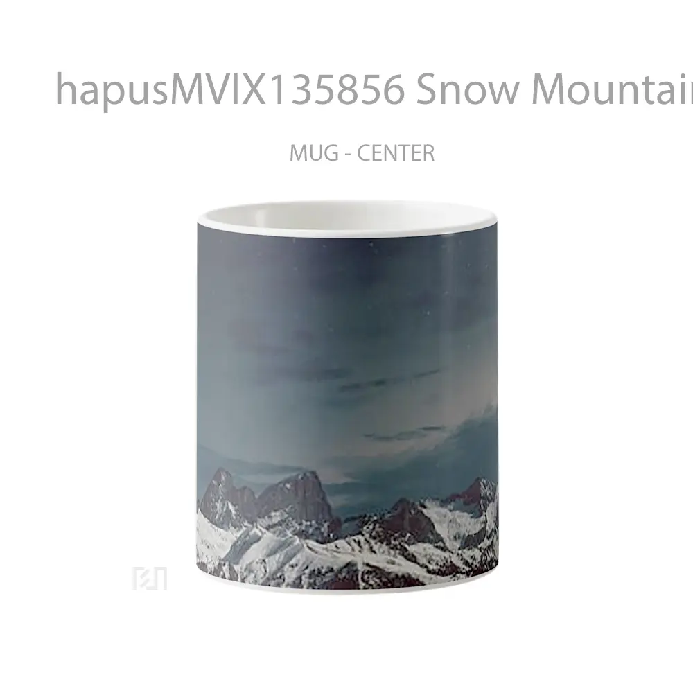 Mug Snow Mountains V2 Gelas Pemandangan Alam