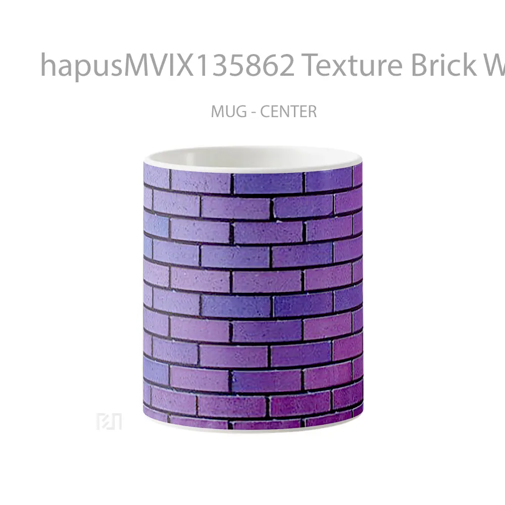 Mug Texture Brick Wall V4 Gelas Keramik Unik